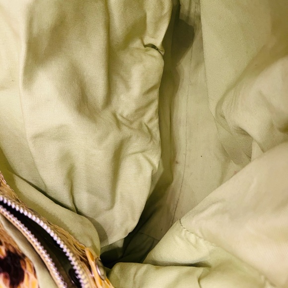 🔥 Vintar Cavalcanti Yellow Snakeskin Italian Leather Chain Tote - Picture 7 of 16